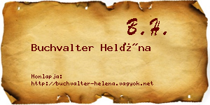 Buchvalter Heléna névjegykártya